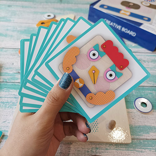 کارت های الگوی پازل چهره سازی وارداتی