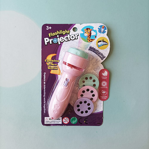 چراغ قوه پروژکتوردار رنگ صورتی