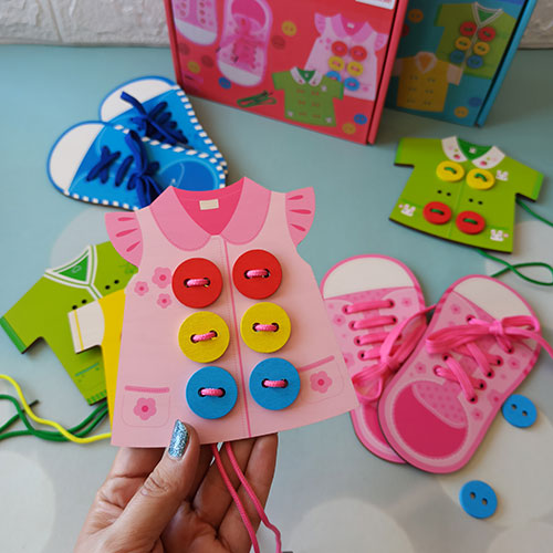 پیراهن بازی دوخت و دوز چوبی