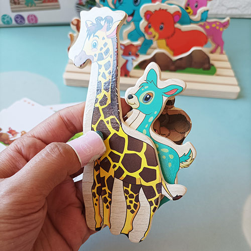 قطعات پازل سه بعدی چوبی منظره