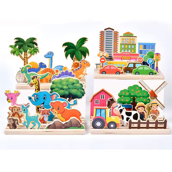 پازل سه بعدی چوبی منظره