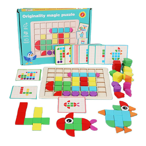 پازل موزاییکی چوبی